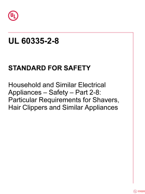 UL 60335-2-8 PDF